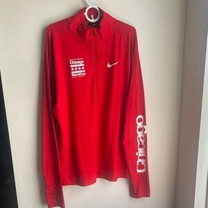 Nike Red Marathon Half-Zip Pullover
